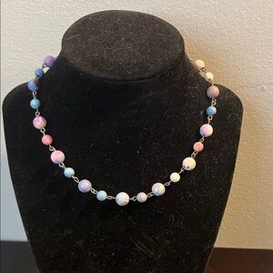 Elegant Multicolor Beaded howlite Necklace